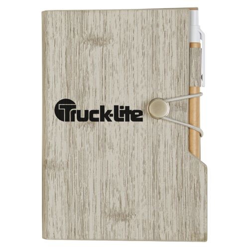 Notebook with Sticky Notes and Flags